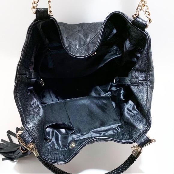 B E B E BRIGITTE QUILTED TASSLE BAG - Picture 5 of 10